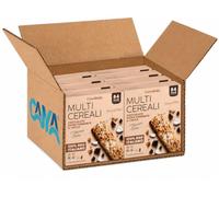 8X Multi Cereali Barrette al Cioccolato Extra Fondente e Cocco, con 7 Vitamine e Ferro per cerealitalia 126g