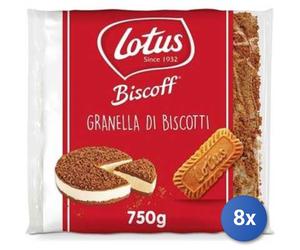 8x Multipack Biscoff Lotus Crumble Granella Gr 750