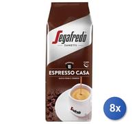 8x Multipack Caffe Segafredo Grani Kg 1 Espresso Casa