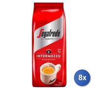 8x Multipack Caffe Segafredo Grani Kg 1 Rosso