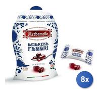 8x Multipack Caramelle Herbamelle Fabbri Amarena Gr 75