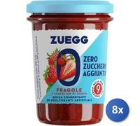 8x Multipack Confettura Zuegg Gr 220 Fragola Zero Zuccheri