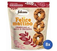8x Multipack Falcone Biscotti Frollini Ciambel.Cioccolataol Gr 500