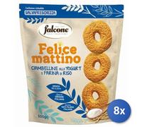 8x Multipack Falcone Biscotti Frollini Yogurt Gr 500