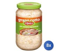 8x Multipack Grano cotto D'Amico per pastiera napoletana - 580 gr