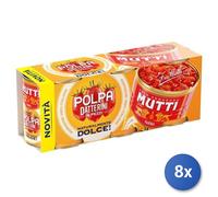 8x Multipack Mutti Polpa Datterini Gr 300X3 Lattina