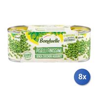 8x Multipack Piselli Bonduelle Finissimi Gr 160X3