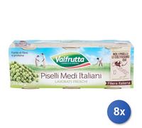 8x Multipack Piselli Valfrutta Gr 410X3 Medi