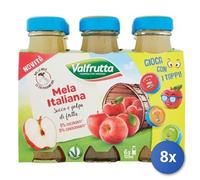 8x Multipack Valfrutta Succo Mela Ml 125X6 Vetro