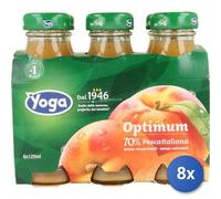 8x Multipack Yoga Succo Pesca Ml 125X6 Vetro