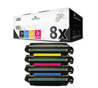 8x MWT Remanufactured Toner compatibile per HP Colore LaserJet Professional CP 5225 DN N sostituisce CE740A-43A