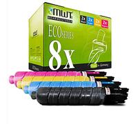 8x MWT Toner compatibile per Ricoh Aficio MP C 300 400 401 wie 841550 - 841553 Set Blue Red Giallo