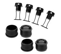 8x Nero Kayak Canoa Barca Ombrinale Tappo Scarico Scafo