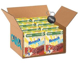 8X Nestle Nesquik Maxi Choco Barrette di Cereali al Cioccolato e al Latte 150g [CAIYA® BOX da 8 Confezioni]
