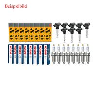 8x NGK Bobina + 8x Bosch Candela Doppio Platino per Audi A4 Avant 8K5 B8