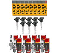 8x NGK Bobina Accensione + Champion Candela per Audi Tt 8N3 1.8 T VW Golf IV 1J1