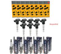 8x NGK Bobina + Beru Candela per BMW 3er Compatto E46 316 Ti Rolls-Royce