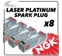 8x NGK Candele Parte Numero BKR6EQUP Azione N° 3199 Nuovo Platino Candele