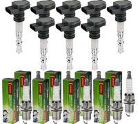 8x Nty Bobina Accensione + Denso Candela per Audi A4 Avant 8D5 B5 RS4 Quattro