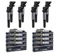 8x Nty Bobina + Beru Candela per BMW 3er Compatto E46 316 Ti 318 320 Ci