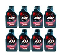 8X OLIO MISCELA Super MOTUL 800 ROFF ROAD per uso CROSS ALTE PRESTAZIONI 08MO08