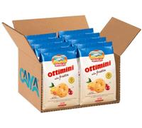 8X Ottimini alla Frutta Biscotti con Arancia, Limone e Ciliegie - Frollini Italiani per Colazione e Merenda per divella 350g