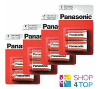 8x PANASONIC C LR14 1.5V Zinco Carbonio Batterie MN1400 E93 Bambino Misura