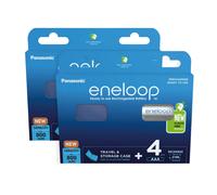 8x Panasonic eneloop AAA 800mAh Batterie BK-4MCDEC4BE Ricaricabile NI-MH + Box