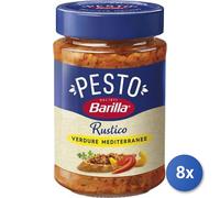 8x Pesto Barilla Rustico Gr 200 Mediterraneo