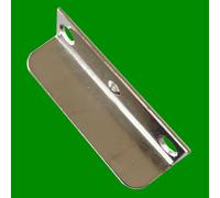 8X Piastra Di Blocco A Mortasa Angolare Dritta In Nichel Placcato Per Cassetto