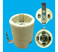 8X Piccolo Attacco Edison E14 SES Portalampada In Ceramica Con Supporto