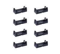 8X Plastic Custodia A Conchiglia per Batteria A Bottone 3V Cr123A Shell Nera