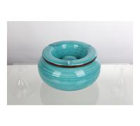 8X Posacenere In Ceramica Per Terrazza Balcone Giardino Con Coperchio Antivento