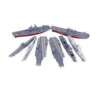 8x Puzzle modello portaerei 4D Kit di costruzione di navi da guerra per