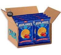 8X San Carlo Highlander Patatine al Gusto Pomodoro "Tomato or Nothing!" 70g [CAIYA® BOX da 8 Confezioni]