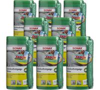 8X SONAX 04120410 Panni Per Pulizia Dei Vetri Con Panno In Microfibra 75 Ml