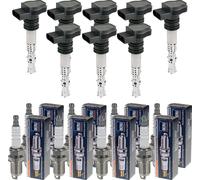 8x Stellox Bobina Accensione + Beru Candela per VW New Beetle Cabriolet 1Y7