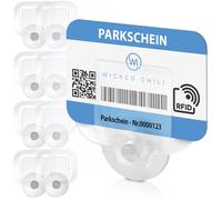 8X Supporto Per Biglietti Auto Con Ventosa Per Parabrezza