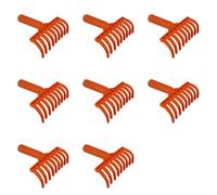 8X Teste per Rastrello per Olive Rastrello A 9 Denti Multiuso In Plastica R8114