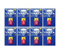 8x VARTA Longlife Max Power 9V Batterie Alkaline E-Block 6LR61 PP3