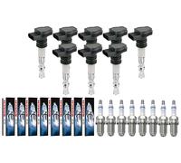8x Vemo Bobina + 8x Bosch Candela Super 4 per BMW 5er E39 523i 520i E46