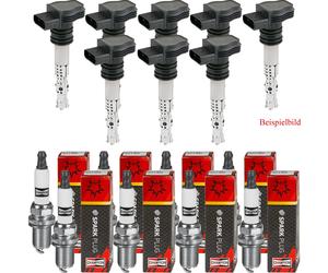8x Vemo Bobina + Champion Candela per BMW 3er Cabriolet E46 320 Ci Land