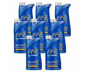 8x1 Litro MANNOL Classic 10W-40 Olio Motore API SN/CH-4 ACEA A3/B4 JASO MA2