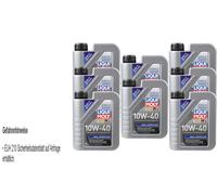 8X1 Litro Originale Liqui Moly 1091 MoS2 Olio Motore 10W-40