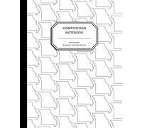 8x10" Composition Notebook - 200 Alternating Blank and College Ruled Pages - Missouri State Outline Notebook Journal with Clean White Background for Kids, Preteens, Teens and Adults