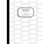 8x10" Composition Notebook - 200 Alternating Blank and College Ruled Pages - North Dakota State Outline Notebook Journal with Clean White Background for Kids, Preteens, Teens and Adults