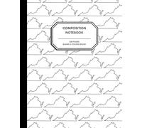 8x10" Composition Notebook - 200 Alternating Blank and College Ruled Pages - Virginia State Outline Notebook Journal with Clean White Background for Kids, Preteens, Teens and Adults