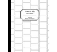 8x10" Composition Notebook - 200 Alternating Blank and College Ruled Pages - Wyoming State Outline Notebook Journal with Clean White Background for Kids, Preteens, Teens and Adults