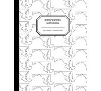 8x10" Composition Notebook - 200 College Ruled Pages - Maryland Outline Notebook Journal with Clean White Background for Kids, Preteens, Teens and Adults