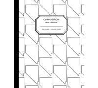 8x10" Composition Notebook - 200 College Ruled Pages - Nevada State Outline Notebook Journal with Clean White Background for Kids, Preteens, Teens and Adults